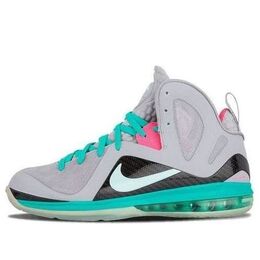 Кроссовки lebron 9 p.s. elite 'south beach' Nike, серый 516958-001 | wolf grey/mint/green/pinkred