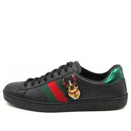 Кроссовки ace 'year of the dog black' Gucci, черный 501907-dope0-1061 | black