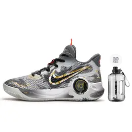 Баскетбольные кроссовки KD Trey 5 Basketball Shoes Unisex Mid-Top Gray/Black Nike cw3402-011(team202-水墨鎏金) | gray black