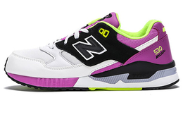 Кроссовки женские NB 530 с низким верхом, белые/черные/фиолетовые New Balance w530bob