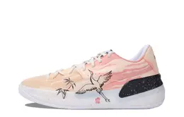 Баскетбольные кроссовки Clyde Hardwood Basketball Shoes Men Low-Top Pink/Yellow Puma 194454-01（team445-云中鹤） | peach
