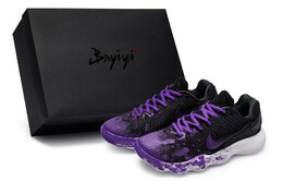 Баскетбольные кроссовки Hyperdunk 2017, мужские, низкие, фиолетовые/черные Nike 897637-001(team80-烈焰噬影深紫s-box) | black/purple