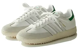 Кроссовки для гольфа Adidas Samba унисекс, белый и зеленый ig5711 | 白绿