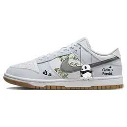 Кроссовки Nike Dunk Skateboarding Shoes Women's Low-top Blue/white, белый/синий fn6345-100(team56-悠闲小熊猫) | white/blue