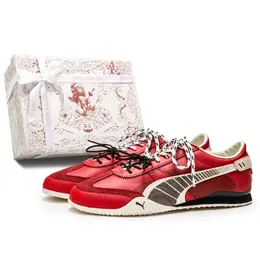 Кроссовки Bella Lifestyle Унисекс На низком ходу Красного цвета Puma 402186-01(teamm-红色晨曦-box) | red