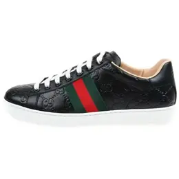 ACE Скейтборд Кроссовки женские низкие черный Gucci 387993 cwcg0 1070