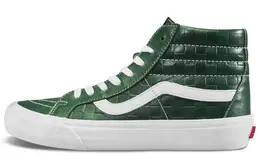 SK8 Скейтбординговые кроссовки унисекс высокие белые/зеленые Vans vn0a4bvgxkv