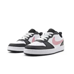 Кроссовки Nike Court Borough Skateboard Shoes Women's Low-Top Black Pink, черный/розовый bq5448-115(team89-多肉莓莓) | black/pink