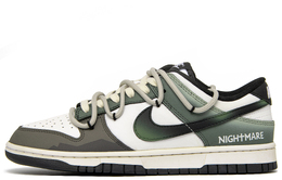 Кроссовки Nike Dunk Skateboarding Shoes Unisex Low-top White/Brown/Green, зеленый dd1391-100(team300-旷野光影) | olive green