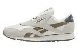 Классические нейлоновые кроссовки унисекс с низким верхом бежевого цвета Reebok 100074324 | white/brown