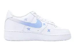 Кроссовки Nike Air Force 1 Low мужские бело-сине-фиолетовые cw2288-111(team48-璀璨星黎) | white