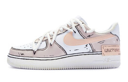 Кроссовки для скейтбординга Air Force 1 женские с низким верхом, белые/розовые Nike dh2920-111(team80-女款漫画粉白粉)
