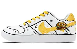 Кроссовки Nike SB Delta Skateboard Shoes Unisex Low-Top White Yellow 942237-112(team叁-男女款汉堡)