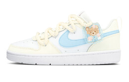 Кроссовки Nike Court Borough Skateboarding Shoes Women's Low-top Yellow/White, красный bq5448-100(team321-小熊蛋挞) | white/blue/yellow/red