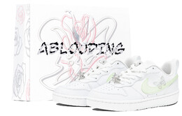 Кроссовки Nike Court Borough Skateboarding Shoes Women's Low-top Green/White, светло-зеленый bq5448-100(team14-bq绿银蝴蝶s-box) | light green