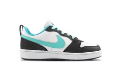 Кроссовки Nike Court Borough Skateboarding Shoes Women's Low-top Black/Green, черный/зеленый dv5456-104(team86-蝴蝶） | black/green