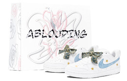 Кроссовки Nike Court Borough Skateboarding Shoes Women's Low-top Blue/white, голубой bq5448-100(team14-bq牛仔蝴蝶s-box) | sky blue