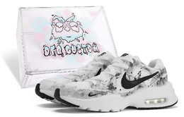 Кроссовки Air Max Fusion Lifestyle женские с низким верхом серые/белые/черные Nike cj1671-100(teamm-女款滴水成墨-box)