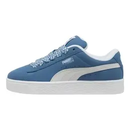 Кроссовки Puma Suede Skateboarding Shoes Women's Low-top White, синий 398310-01 | horizon blue - puma white