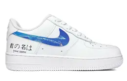 Кроссовки Nike Air Force 1 Skateboard Shoes Women's Low-Top White Blue dd8959-100(team74-你的名字)