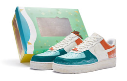 Кроссовки для скейтбординга Air Force 1 женские с низким верхом, синие/белые/оранжевые Nike dh2920-111(team80-女款日落大道s-box)