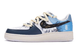 Кроссовки Nike Air Force 1 Skateboard Shoes Women's Low-Top White Blue Black dd8959-100(team80-女款万里山河)