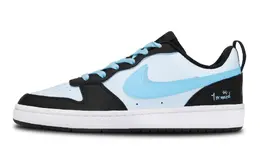 Кроссовки Nike Court Borough Skateboard Shoes Women's Low-Top White bq5448-115(team351-女款幸运蓝) | sky blue