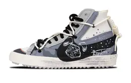 Кроссовки Nike Blazer Skateboard Shoes Unisex High-Top Gray White dd3111-100(team162-涂鸦绷带兔)