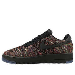 Кроссовки air force 1 ultra flyknit low 'multi-color 'blck' Nike, черный 817419-001 | blck/blck-brght crmsn-crt prpl