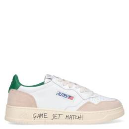 Autry Medalist Low-Top Sneakers, Brand Size 42 ( US Size 9 ) aulmma05-match/suede wht/amazon