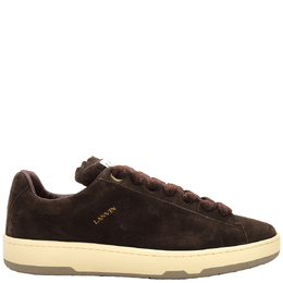 Lanvin Curb Lite Suede Low-Top Sneakers, Brand Size 40 ( US Size 7 ) fm-skdk0b-vesu-a23-light brown