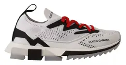 Dolce & Gabbana White SORRENTO Sport Stretch Men Shoes Sneakers - EU45/US12 mv4668-45