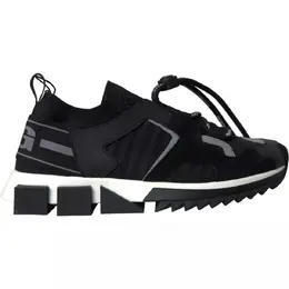 Dolce & Gabbana Black White Logo Sorrento Mens Sneakers Shoes - EU41/US8 mv4442-41