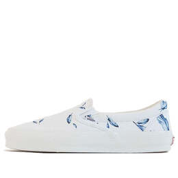 Кроссовки kith x vault og classic slip-on lx 'feathers' Vans, белый vn0a45jk6bw | white/blue