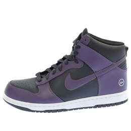 Кроссовки x fragment design dunk high 'city pack - beijing' Nike, черный 407920-025 | black/metallic purple
