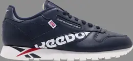 Кроссовки classic leather mu 'navy' Reebok, синий dv5050 | blue