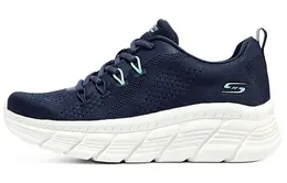 Кроссовки женские Bob's Running Shoes Low-top белые/королевские/зеленые Skechers 117382-nvy