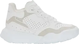 Кроссовки Alexander McQueen Wmns Court Trainer White Silver, белый 708082 wicd6 9071 | white