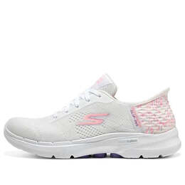 Кроссовки go walk 'white pink' Skechers, белый 124627-wmlt | white/pink