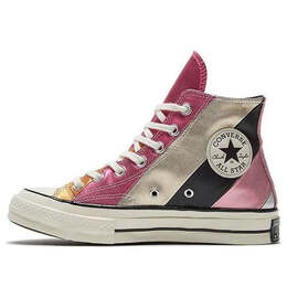 Кроссовки chuck 70 hi 'metallic rainbow' Converse, красный 565866c | red/silver/black
