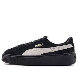 Кроссовки suede platform core 'black white' Puma, черный 362223-05 | black/white