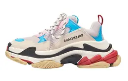 Кроссовки Balenciaga Triple S, белый/синий 524039w09oh4196
