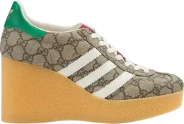 Кроссовки Adidas x Gucci Wmns Wedge Gazelle 'Beige GG Monogram', загар 725655 faar3 9751 | tan