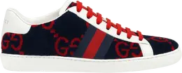 Кроссовки Gucci Wmns Ace GG Terry Cloth Blue Red, синий 431910 hmm50 4091 | blue red