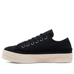 Кроссовки chuck taylor all star espadrille low 'trail to cove - black' Converse, черный 567685c | black