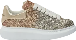 Кроссовки Alexander McQueen Wmns Oversized Sneaker 'Rose Gold Glitter', золотой 755624 w4wr1 5756 | gold