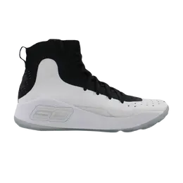 Кроссовки Curry 4 Mid GS Under Armour, черный 1295995 004 | black/white/metallic silver