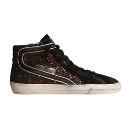 Кроссовки Golden Goose Wmns Slide Sneaker Coffee Brown Glitter, коричневый gwf00115 f003977 81993
