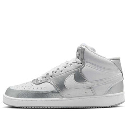Кроссовки court vision mid 'silver grey' Nike, серый cd5436-108 | grey/silver/white