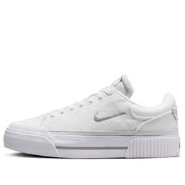 Кроссовки court legacy lift 'summit white grey' Nike, белый fz2606-100 | summit white/white/phantom/light smoke grey